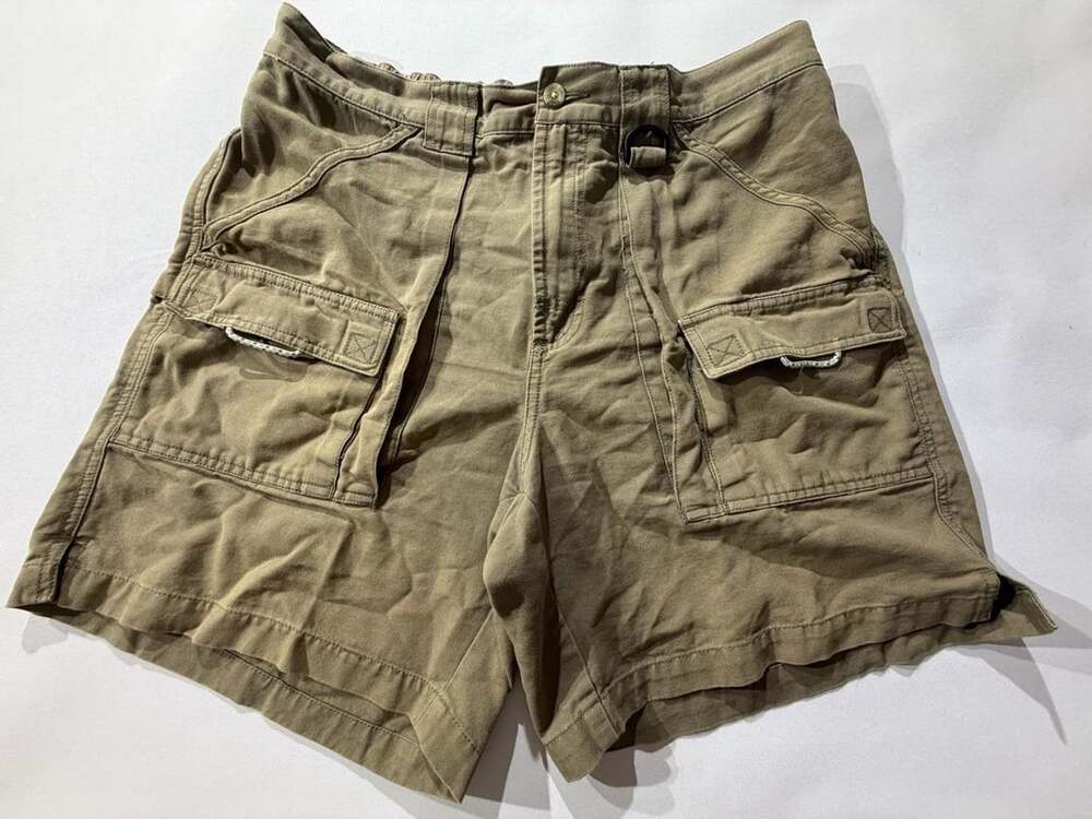 Columbia Sportswear Mens M Tan Cargo Shorts 100% Cotton Pockets Outdoor